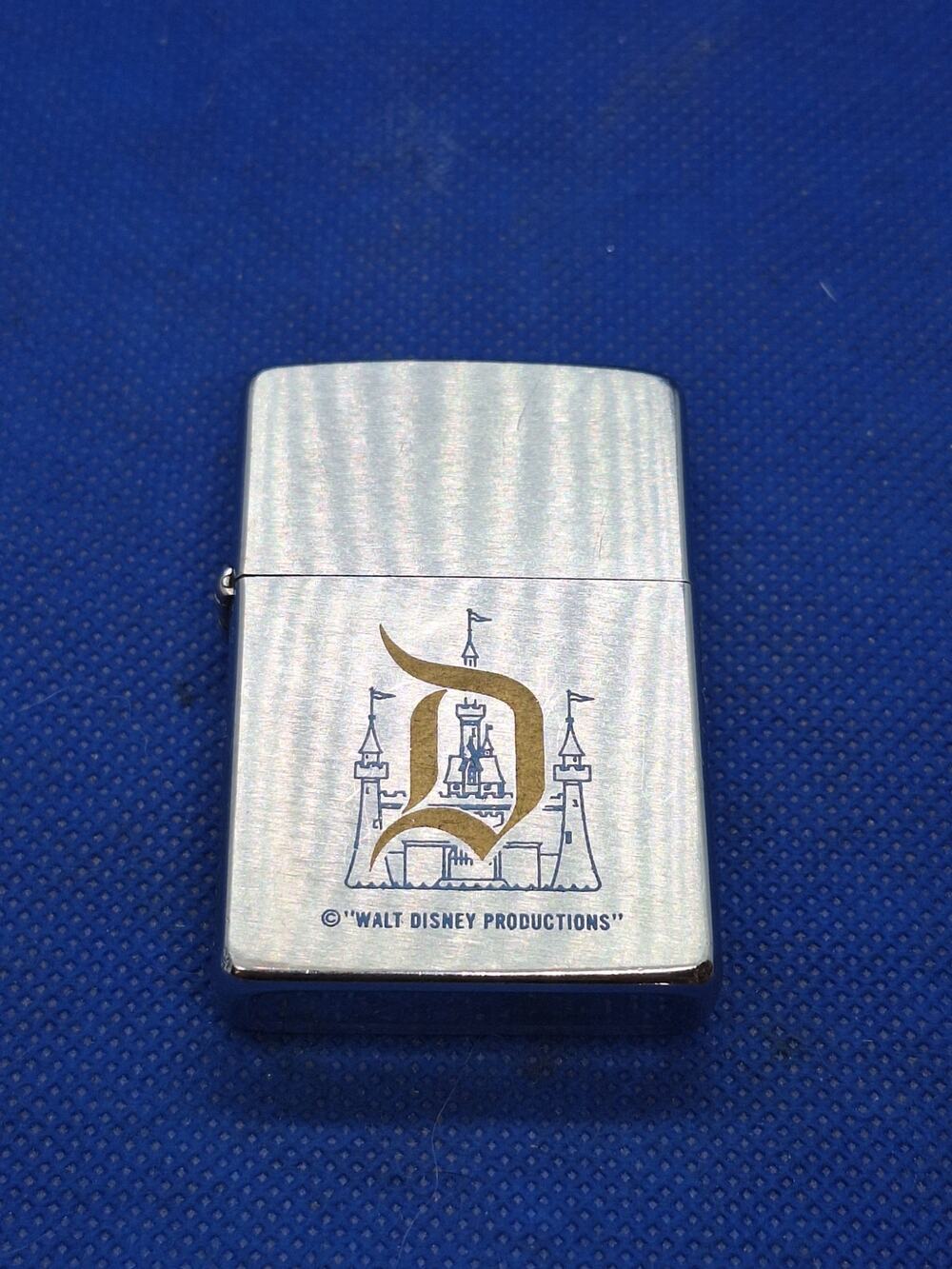 1978 Zippo Disneyland Gold D Sleeping Beauty Castle Walt Disney Productions WDP